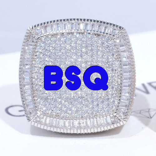 CUSTOM LETTER 3D ICED RING