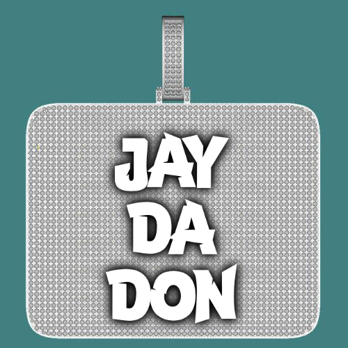 CUSTOM LETTER NECKLACE 3D BIG SQUARE