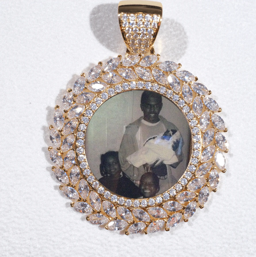 Large 3D Wheat Ear Custom Picture Pendant