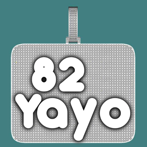 CUSTOM LETTER NECKLACE 3D BIG SQUARE