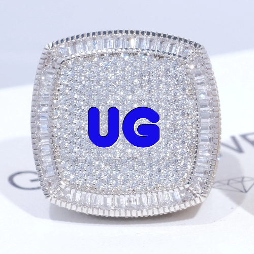 CUSTOM LETTER 3D ICED RING