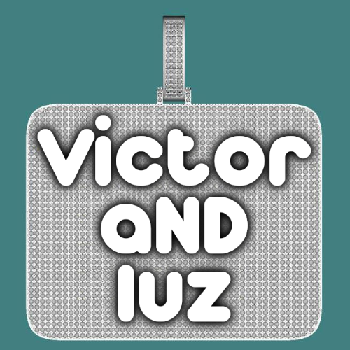 CUSTOM LETTER NECKLACE 3D BIG SQUARE