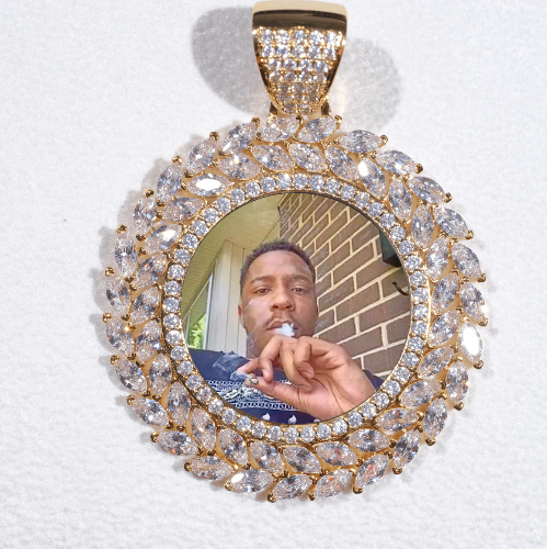 Large 3D Wheat Ear Custom Picture Pendant
