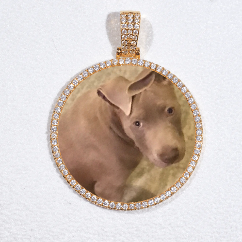 MEDIUM 3D CIRCLE CUSTOM PICTURE PENDANT