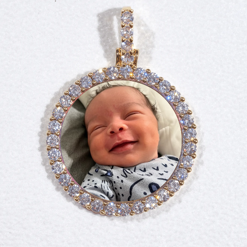 3D CIRCLE CUSTOM PICTURE PENDANT SMALL SIZE