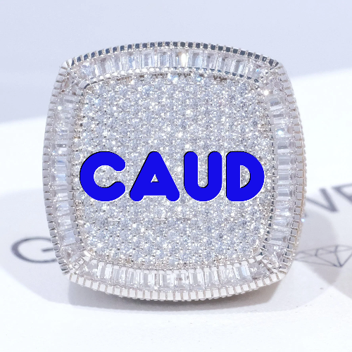 CUSTOM LETTER 3D ICED RING