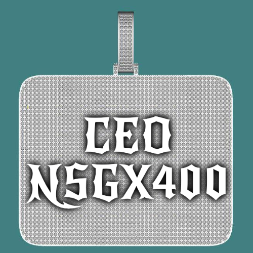 CUSTOM LETTER NECKLACE 3D BIG SQUARE