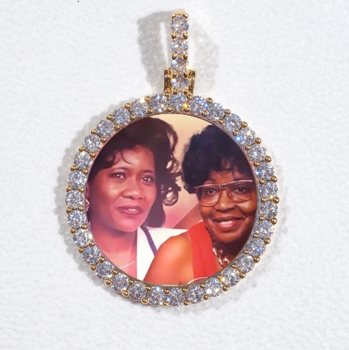 3D CIRCLE CUSTOM PICTURE PENDANT SMALL SIZE