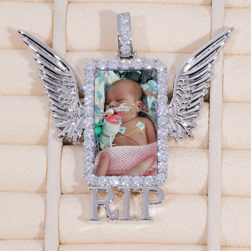 RIP WING 3D CUSTOM PICTURE PENDANT