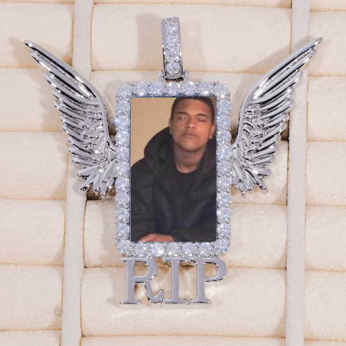RIP WING 3D CUSTOM PICTURE PENDANT
