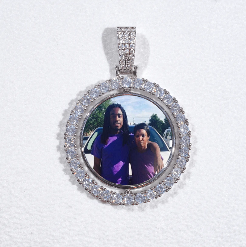 3D Spinning 2-Faced Custom Picture Pendant