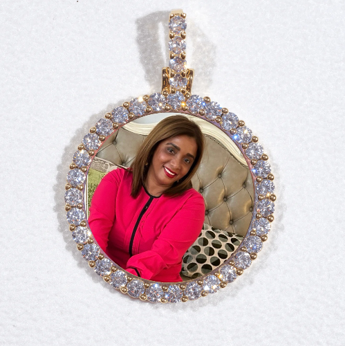 3D CIRCLE CUSTOM PICTURE PENDANT SMALL SIZE