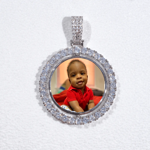3D Spinning 2-Faced Custom Picture Pendant