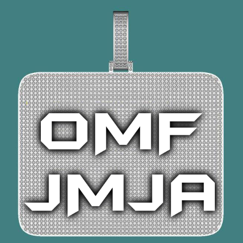 CUSTOM LETTER NECKLACE 3D BIG SQUARE