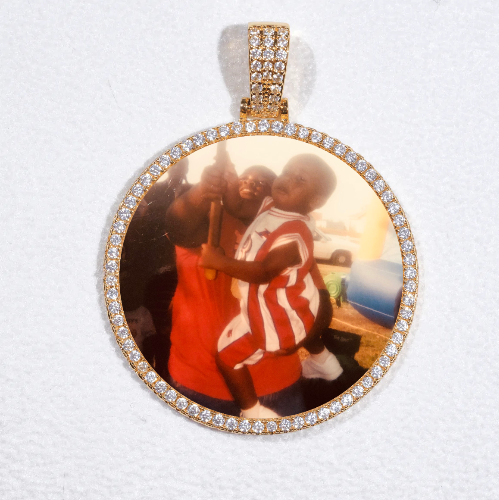 MEDIUM 3D CIRCLE CUSTOM PICTURE PENDANT
