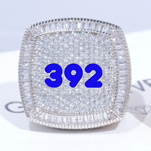 CUSTOM LETTER 3D ICED RING