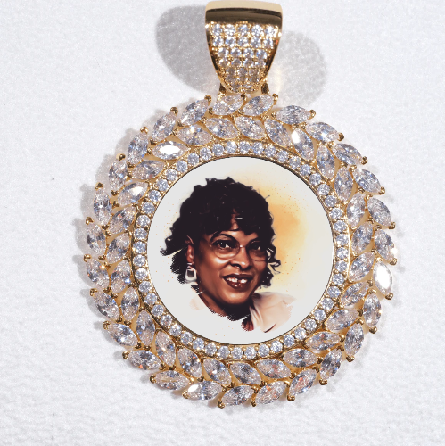 Large 3D Wheat Ear Custom Picture Pendant