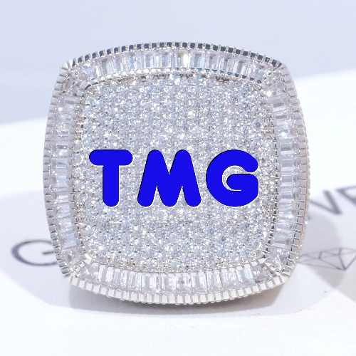 CUSTOM LETTER 3D ICED RING