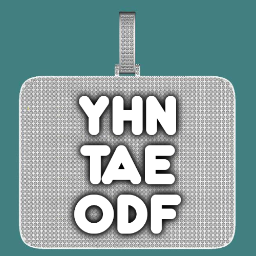 CUSTOM LETTER NECKLACE 3D BIG SQUARE