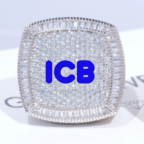 CUSTOM LETTER 3D ICED RING
