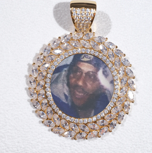Large 3D Wheat Ear Custom Picture Pendant