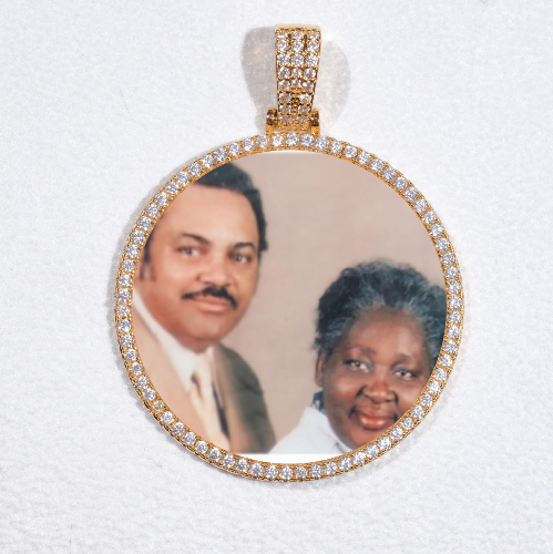 MEDIUM 3D CIRCLE CUSTOM PICTURE PENDANT