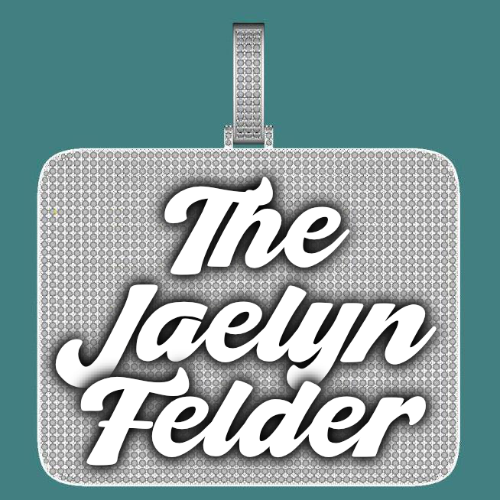 CUSTOM LETTER NECKLACE 3D BIG SQUARE