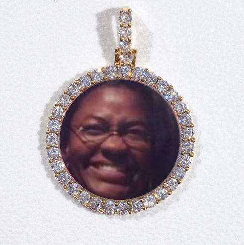 3D CIRCLE CUSTOM PICTURE PENDANT SMALL SIZE