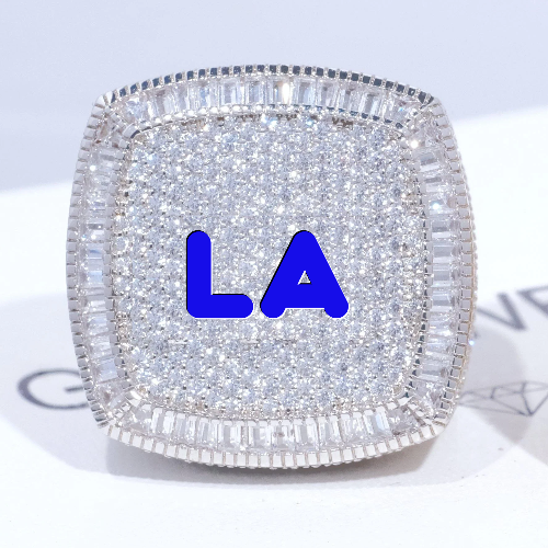 CUSTOM LETTER 3D ICED RING