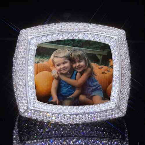 3D CUSTOM PICTURE ICED RING