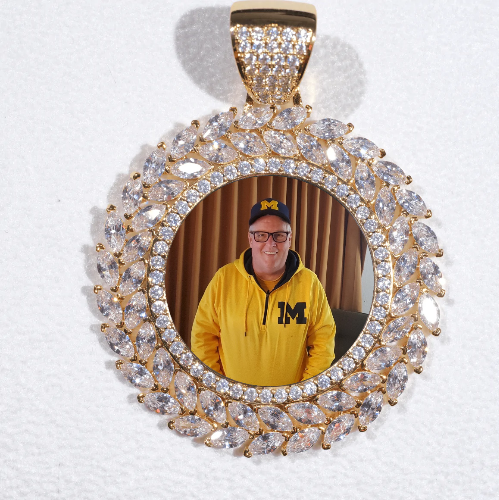 Large 3D Wheat Ear Custom Picture Pendant
