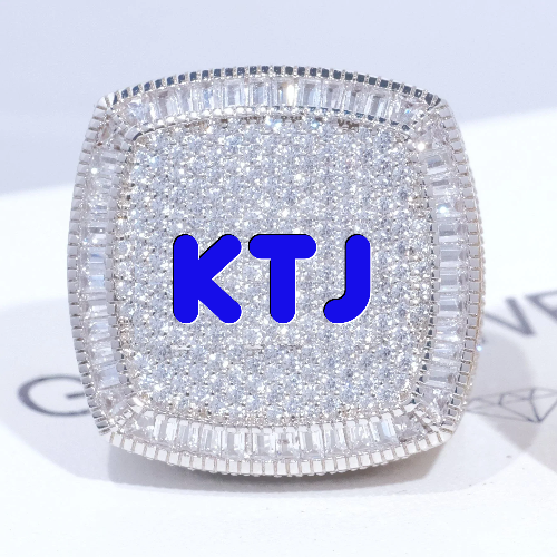 CUSTOM LETTER 3D ICED RING