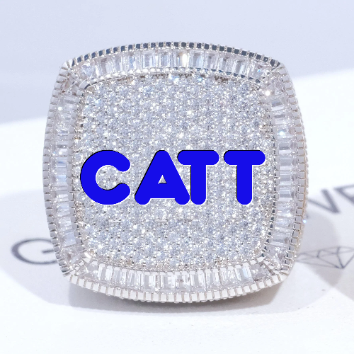 CUSTOM LETTER 3D ICED RING