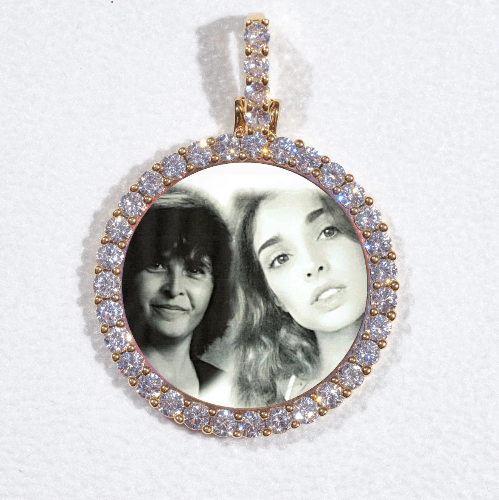3D CIRCLE CUSTOM PICTURE PENDANT SMALL SIZE
