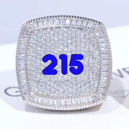 CUSTOM LETTER 3D ICED RING