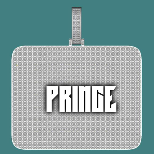 CUSTOM LETTER NECKLACE 3D BIG SQUARE