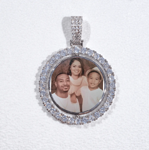 3D Spinning 2-Faced Custom Picture Pendant