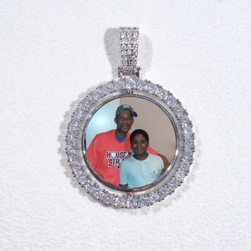 3D Spinning 2-Faced Custom Picture Pendant