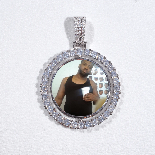 3D Spinning 2-Faced Custom Picture Pendant