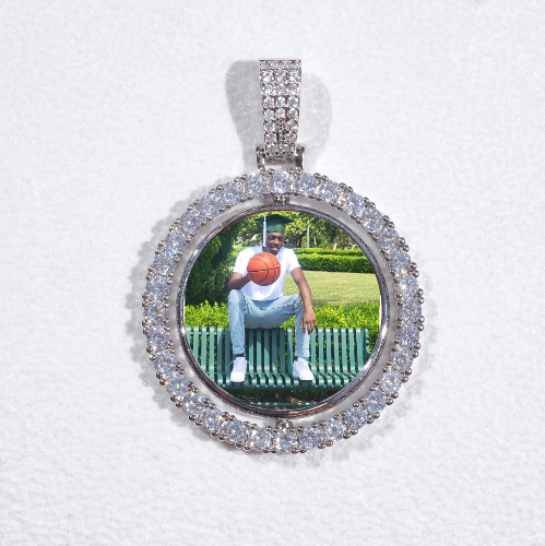 3D Spinning 2-Faced Custom Picture Pendant