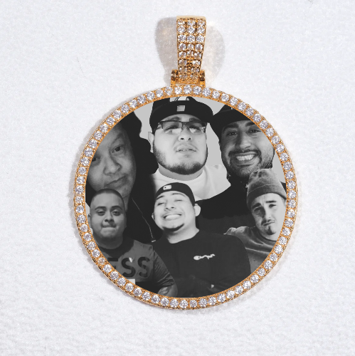 MEDIUM 3D CIRCLE CUSTOM PICTURE PENDANT