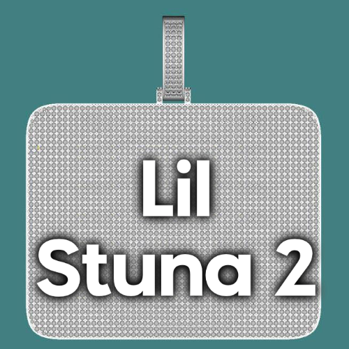 CUSTOM LETTER NECKLACE 3D BIG SQUARE