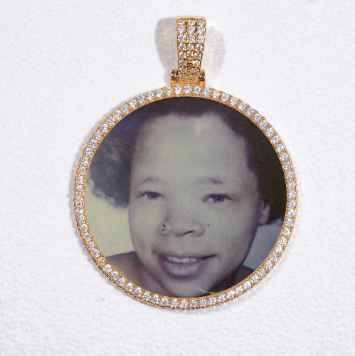 MEDIUM 3D CIRCLE CUSTOM PICTURE PENDANT