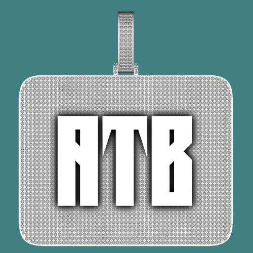 CUSTOM LETTER NECKLACE 3D BIG SQUARE