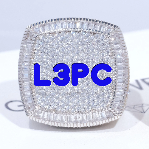CUSTOM LETTER 3D ICED RING