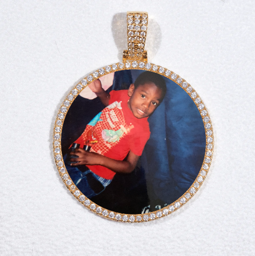 MEDIUM 3D CIRCLE CUSTOM PICTURE PENDANT