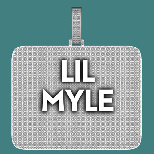CUSTOM LETTER NECKLACE 3D BIG SQUARE