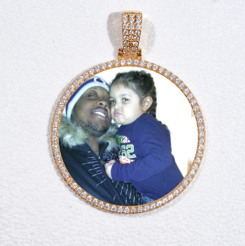 MEDIUM 3D CIRCLE CUSTOM PICTURE PENDANT