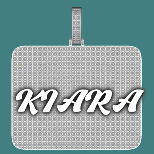 CUSTOM LETTER NECKLACE 3D BIG SQUARE