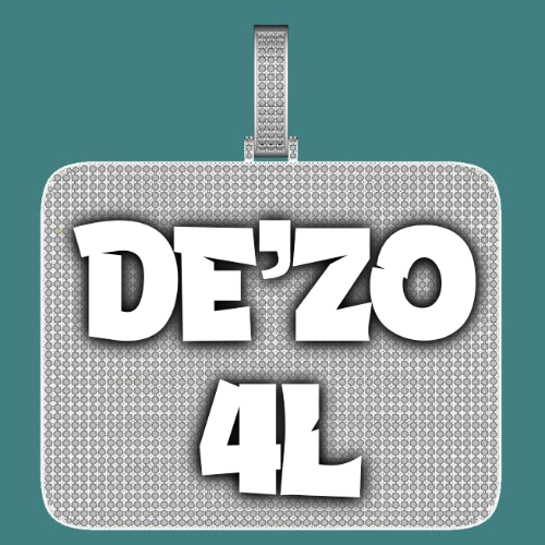 CUSTOM LETTER NECKLACE 3D BIG SQUARE